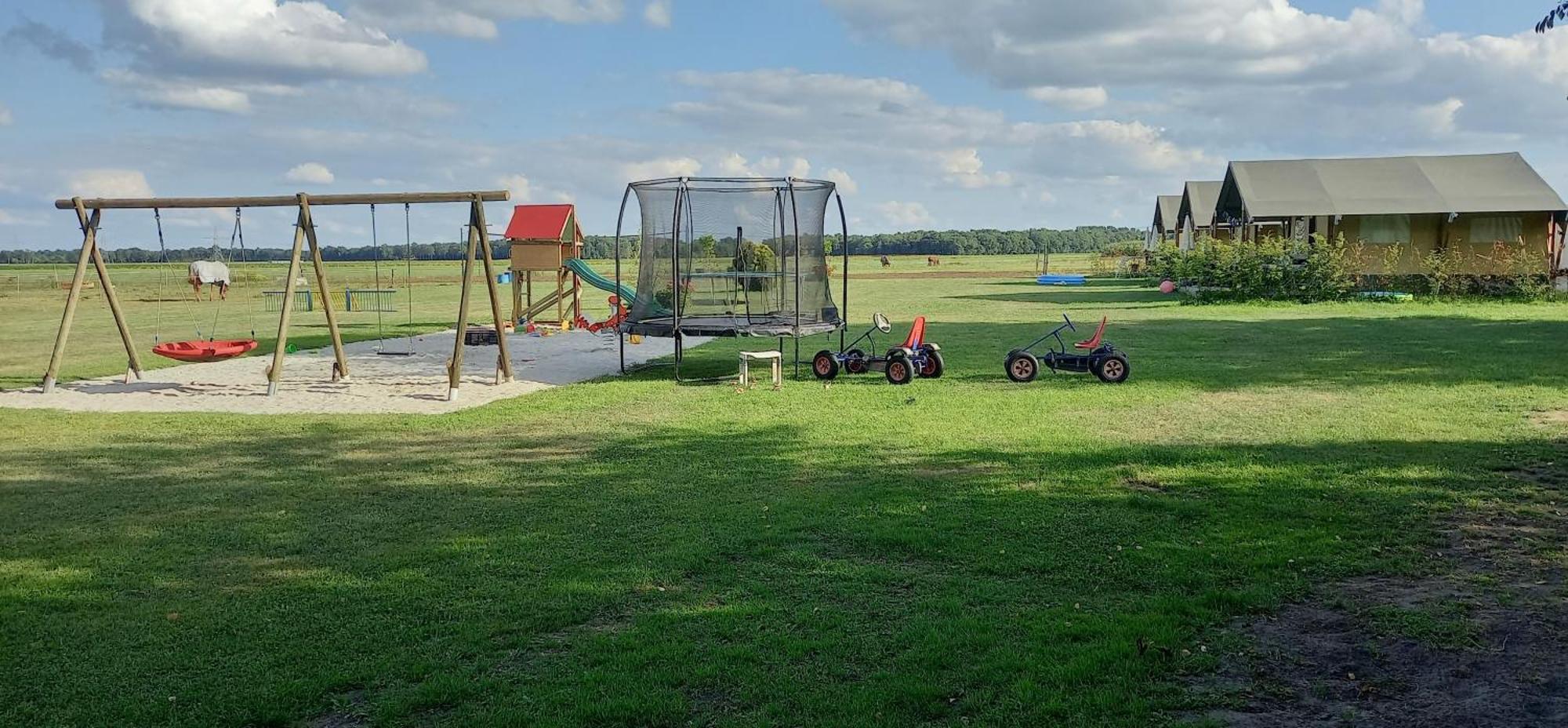 Comfort Safaritent 6 Pers En Mini Camping Zwiggelte Exteriér fotografie